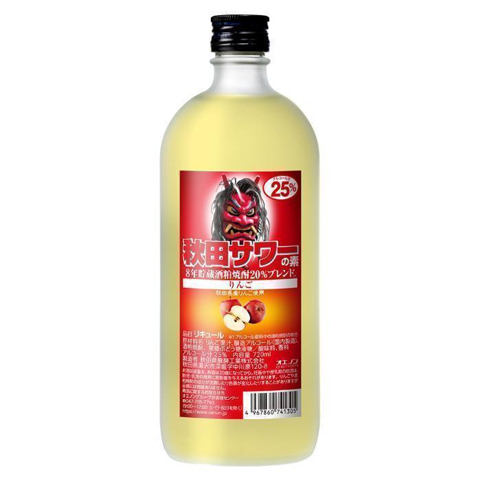 秋田サワーの素 25%　りんご | お酒のデータベースサイト お酒DB
